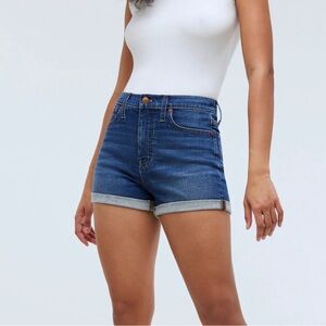 Madewell High-Rise Denim Shorts in Karnes Wash
